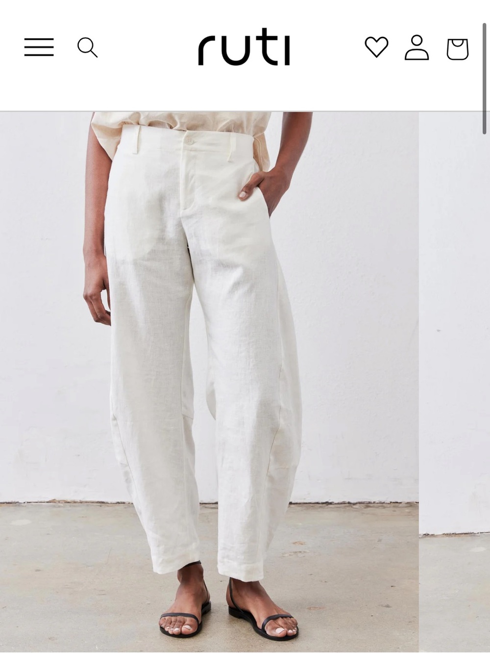 Ruti THE UPTOWN LOOSE LINEN PANTS Sold Out!